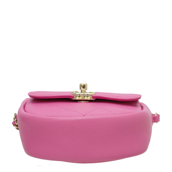 Chanel Pink CC Casual Trip Messenger Bag