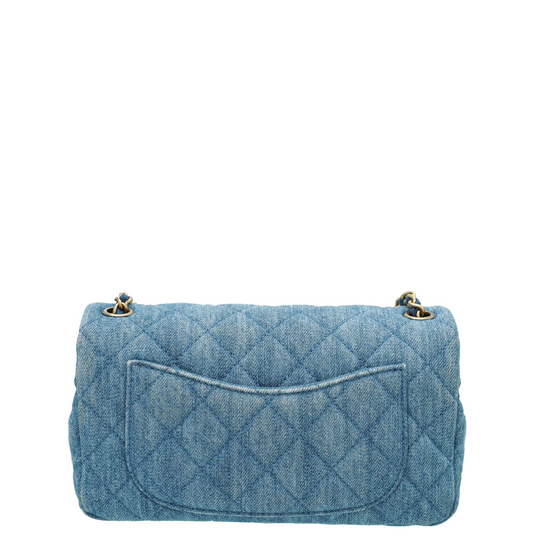 Chanel Blue Denim CC Pearl Crush Mini Rectangular Flap Bag-Chanel-THE CLOSET