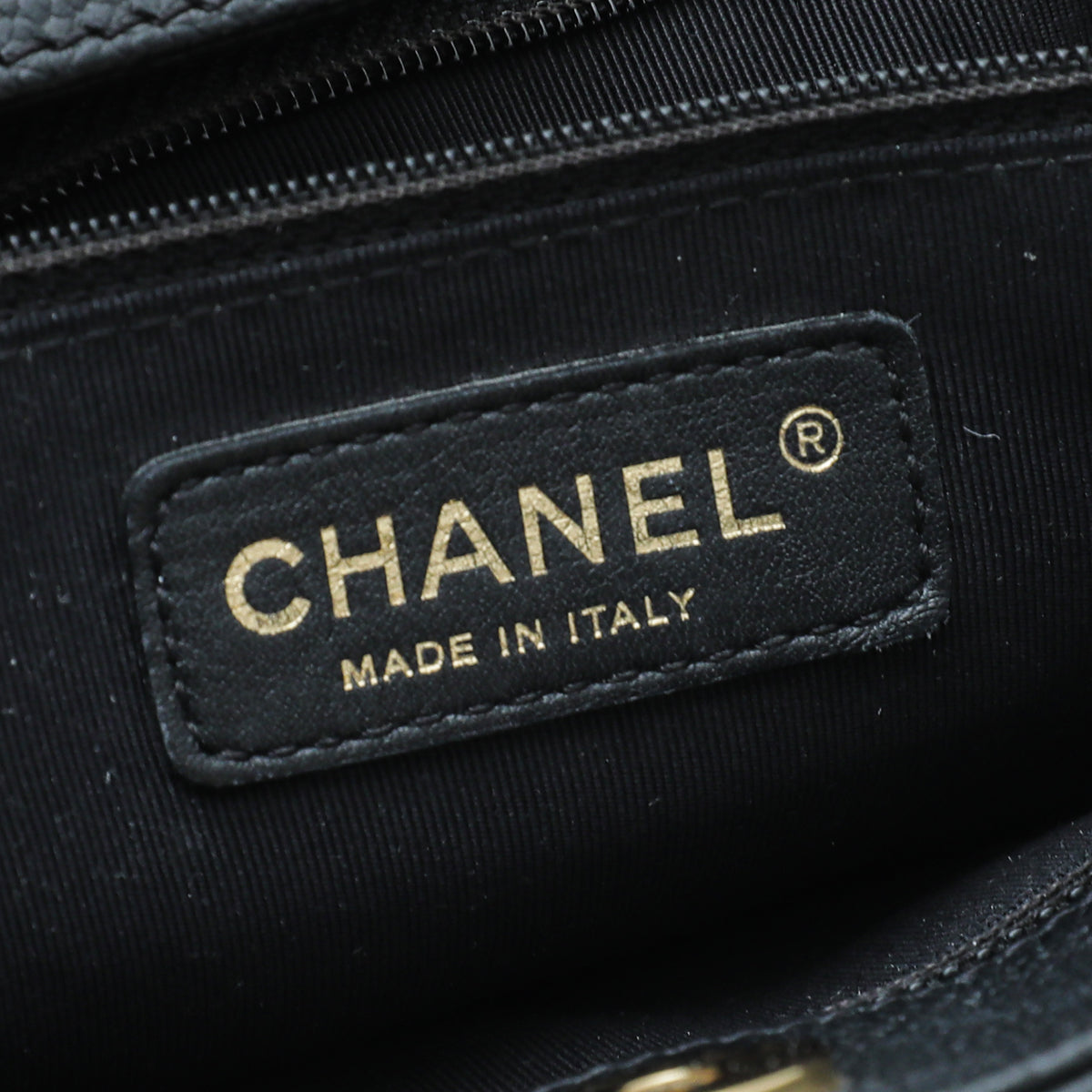 Chanel Black CC Cerf Executive Medium Tote Bag