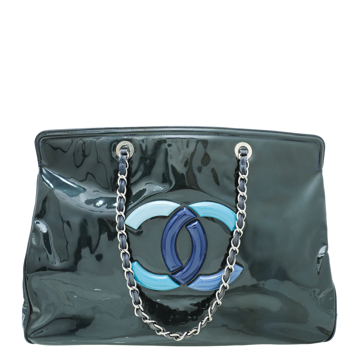 Chanel Blue CC Lipstick XL Tote Bag-Chanel-THE CLOSET