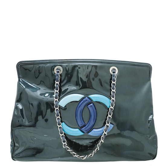 Chanel Blue CC Lipstick XL Tote Bag – The Closet