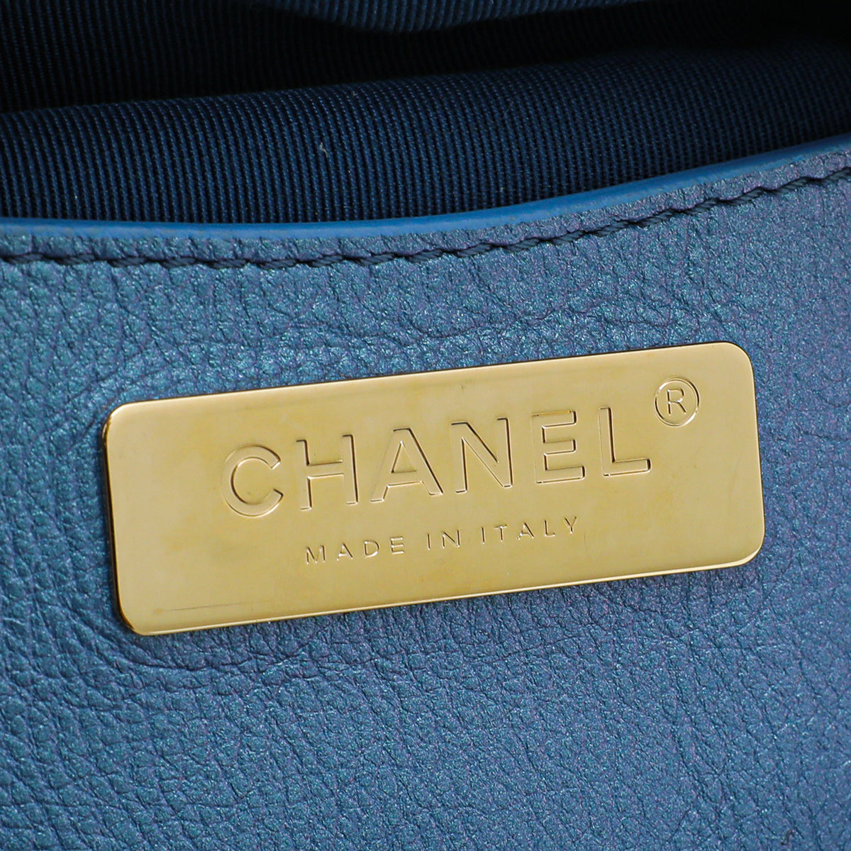 Chanel Blue CC Quilted Fanny Pack Waist Belt Bag