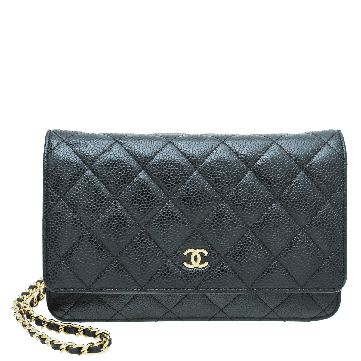 Chanel Black CC Classic Wallet on Chain-Chanel-THE CLOSET