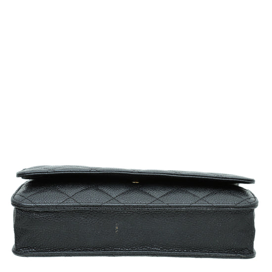 Chanel Black CC Classic Wallet on Chain