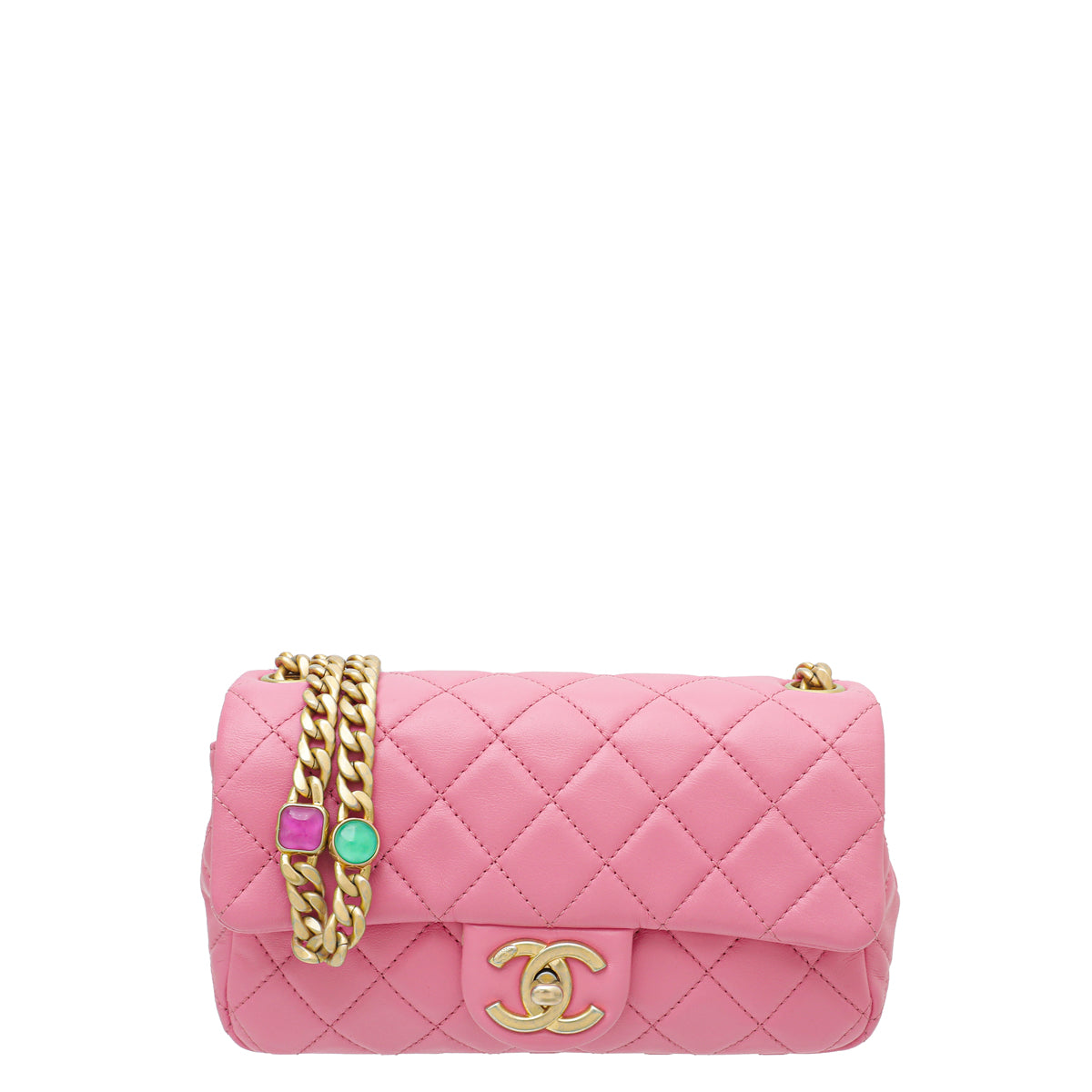 Chanel Pink Resin Flap Medium Bag-Chanel-THE CLOSET