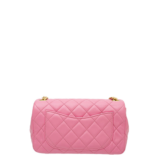 Preloved Chanel Pink Caviar Leather Business Affinity Flap Handbag