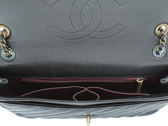 Chanel Black CC Diagonal Flap Small Bag