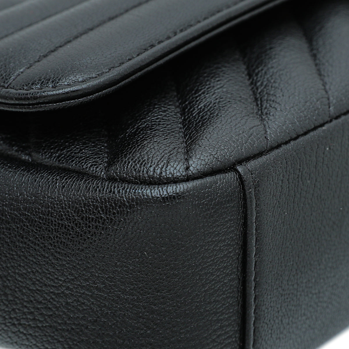 Chanel Black CC Diagonal Flap Small Bag