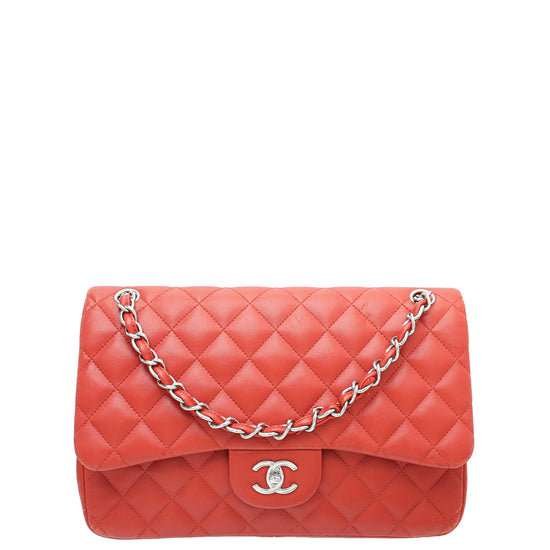 Chanel Rust CC Classic Double Flap Jumbo Bag