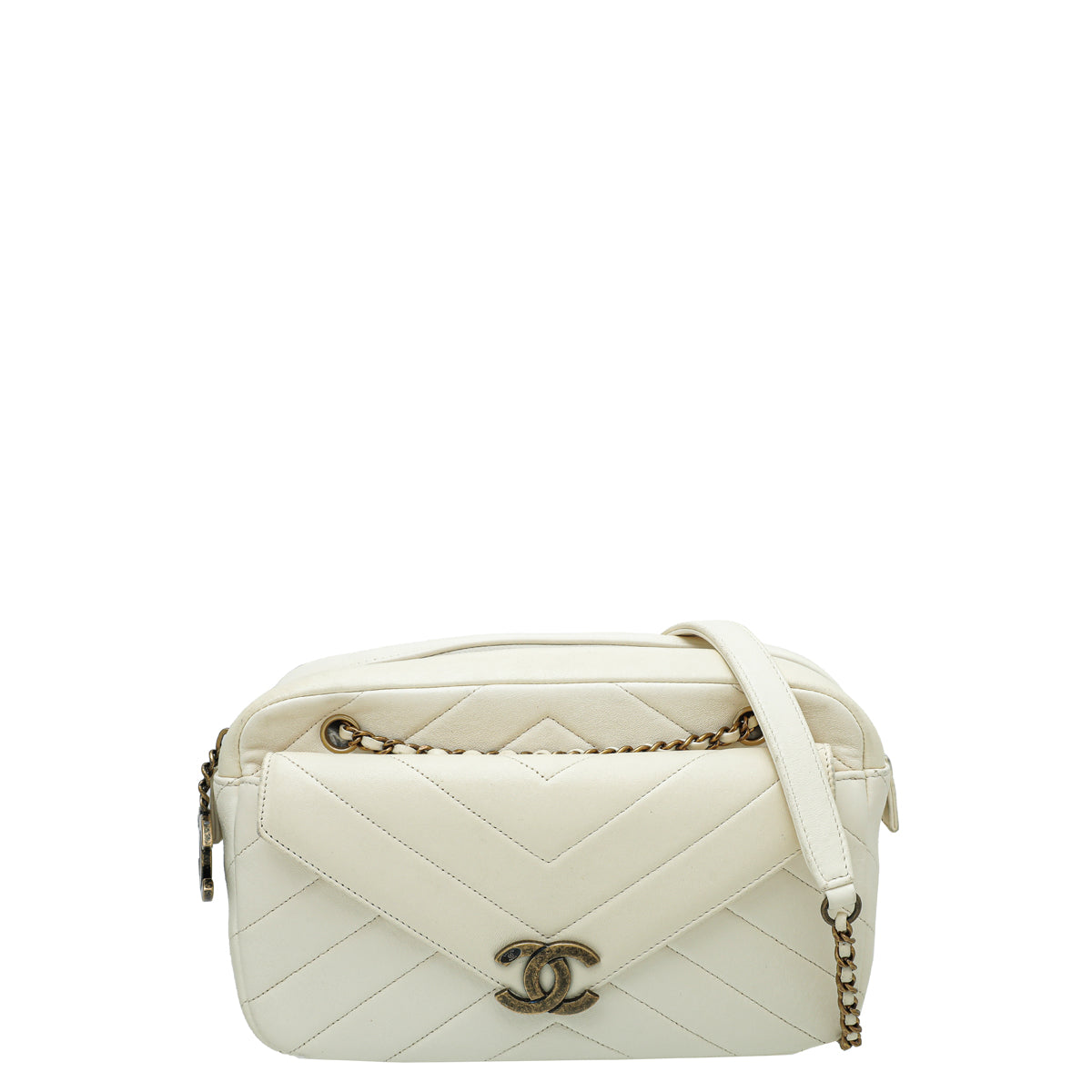 Chanel Cream Coco Camera Case with Removable Pouch-Chanel-THE CLOSET
