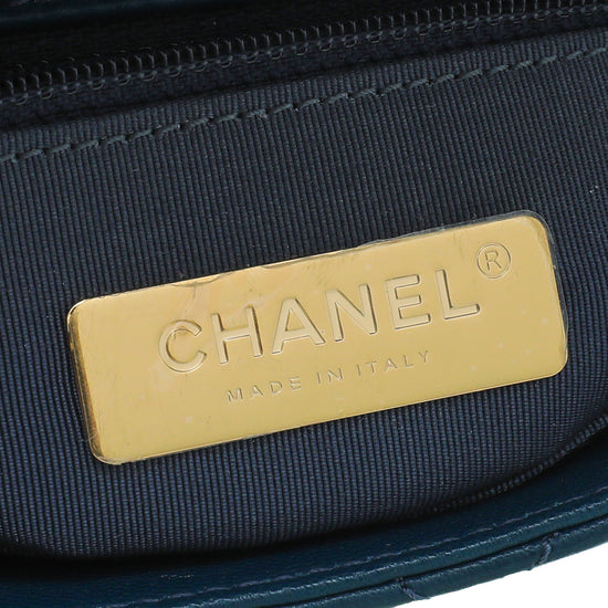 Chanel Blue CC Chain Infinity Waist Belt Bag