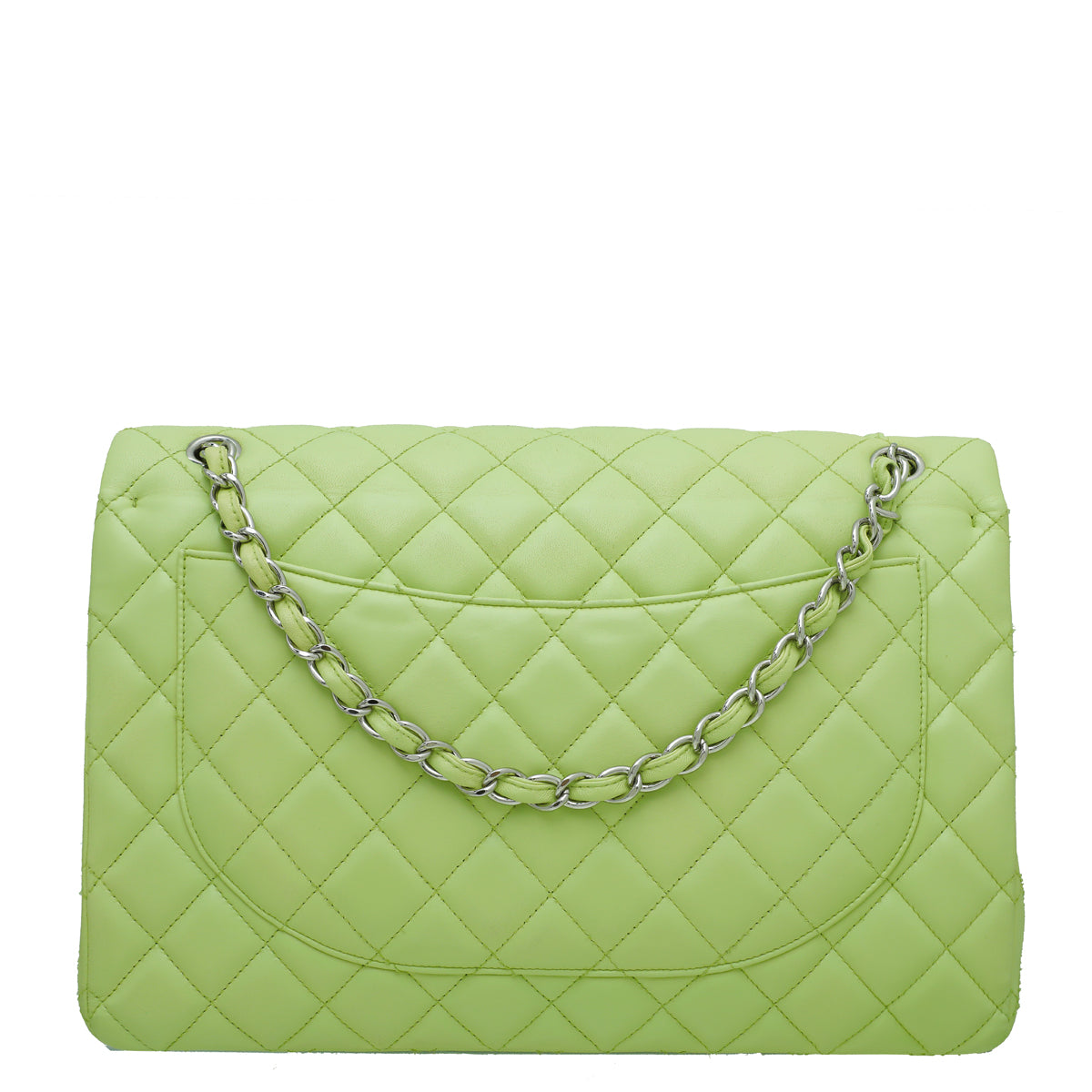 Chanel Lime CC Classic Double Flap Maxi Bag-Chanel-THE CLOSET