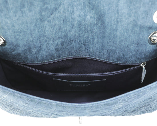 Chanel 23P Camellia Sweetheart Mini Flap Bag Blue Denim – ＬＯＶＥＬＯＴＳＬＵＸＵＲＹ