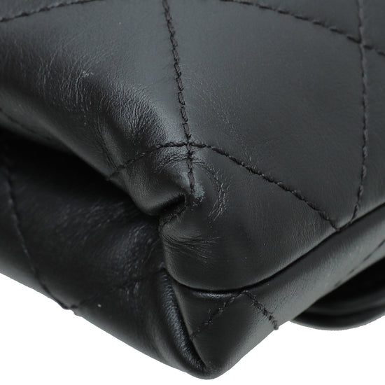 Chanel Black Logo Enchained Clutch Bag