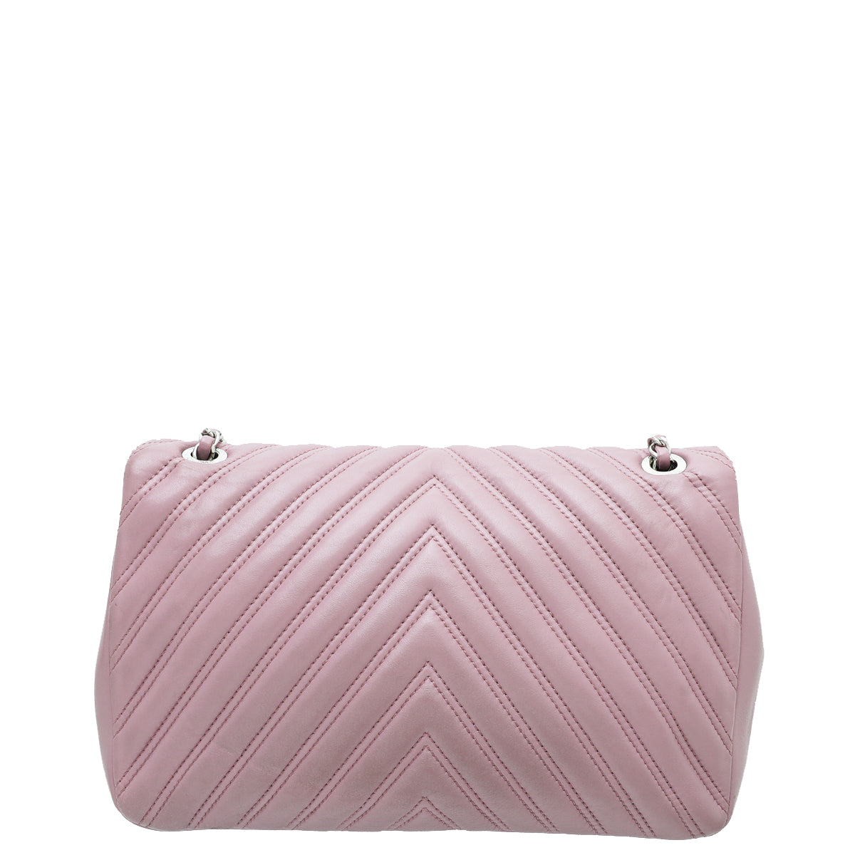 Chanel Mauve CC Chevron Single Flap Jumbo Bag-Chanel-THE CLOSET