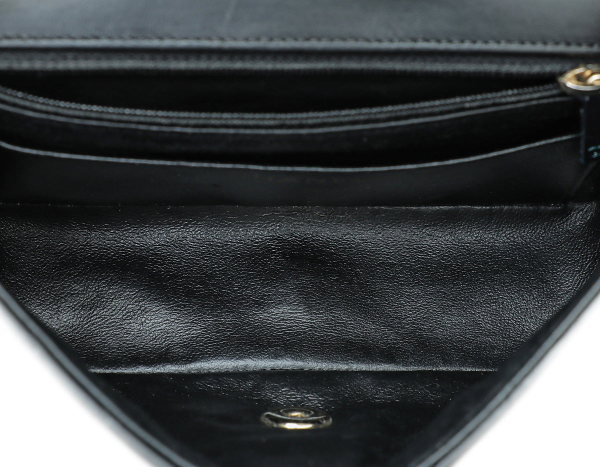 Chanel Black Chevron Classic Mini Flap Bag