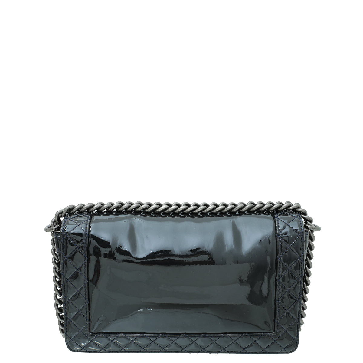 Chanel Midnight Blue New Medium Reverso Boy Bag-Chanel-THE CLOSET