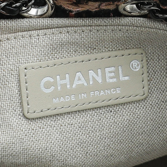 Chanel Black/White Quilted Leather Small Gabrielle Bucket Bag Chanel