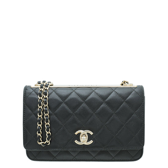 Trendy CC Wallet on Chain leather crossbody bag