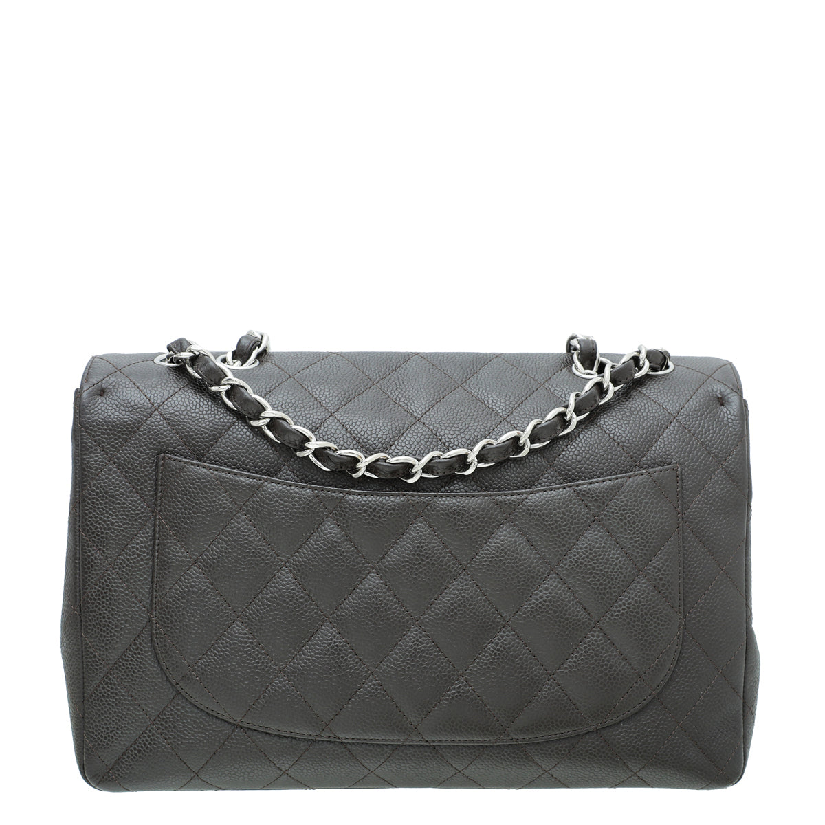 Chanel Chocolate CC Classic Single Flap Jumbo Bag-Chanel-THE CLOSET