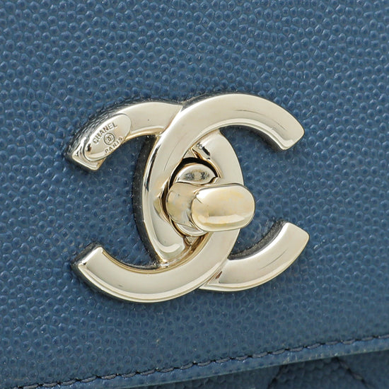 Chanel Navy Blue Business Affinity Small Bag