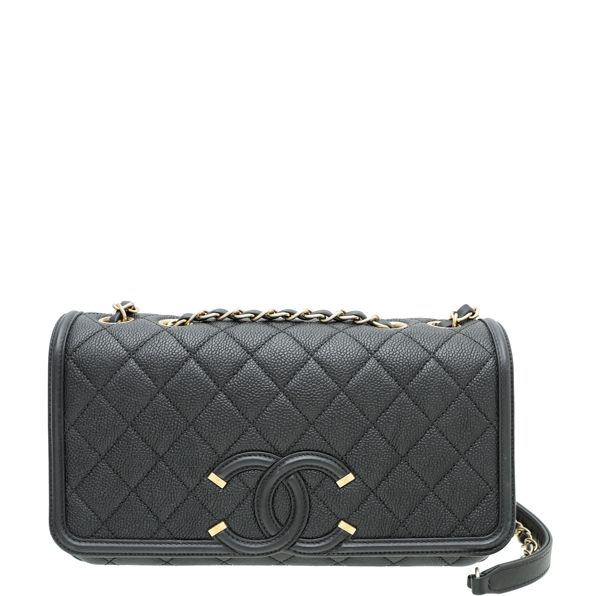 Chanel Black CC Filigree Flap Medium Bag-Chanel-THE CLOSET