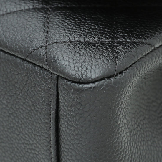 Chanel Black CC Filigree Flap Medium Bag