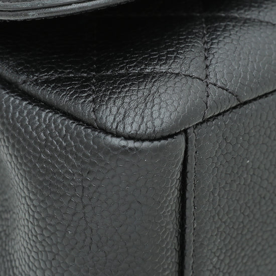 Black Chanel motif Classic Medium Lambskin Double Flap Bag