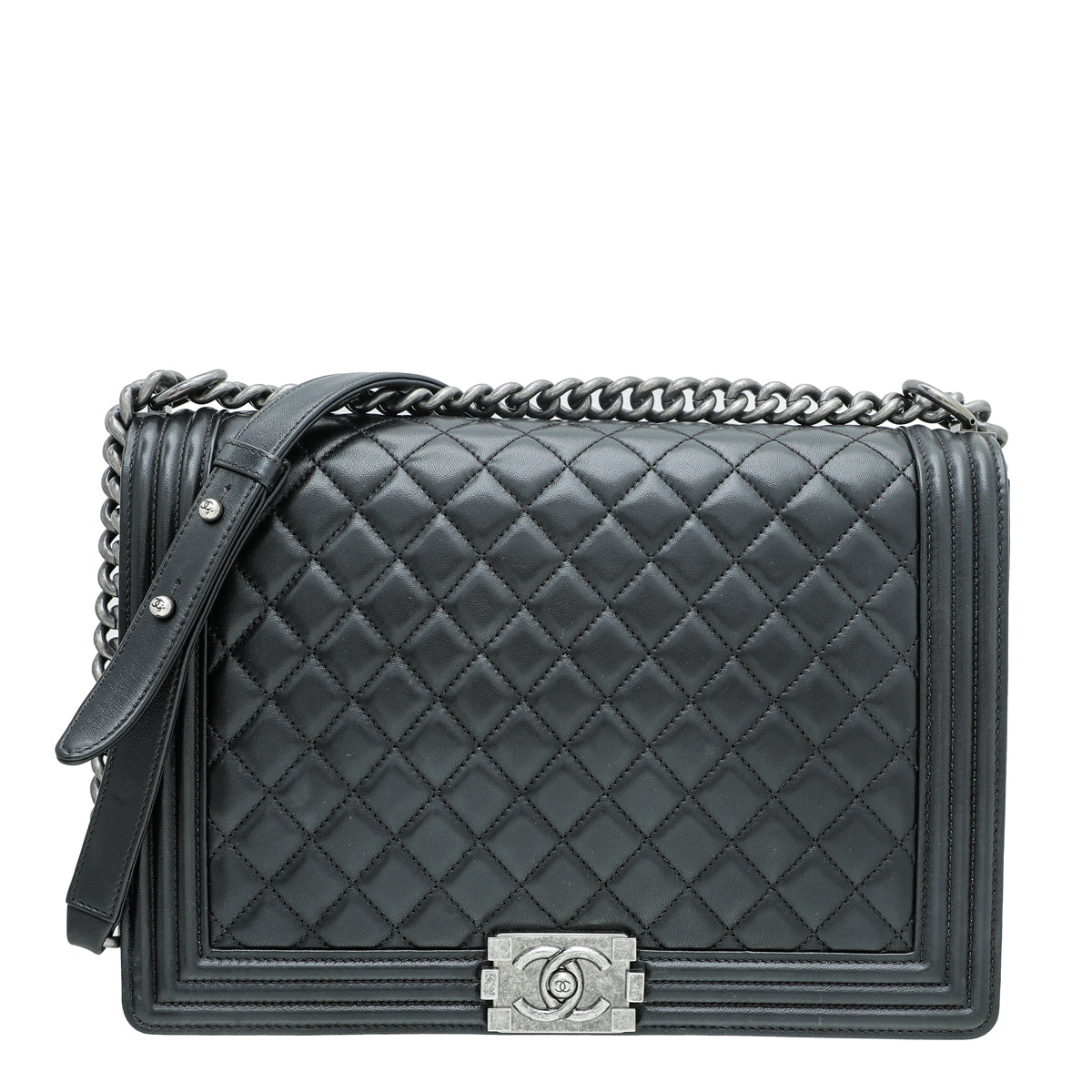 Chanel Black Le Boy Large Flap Bag-Chanel-THE CLOSET