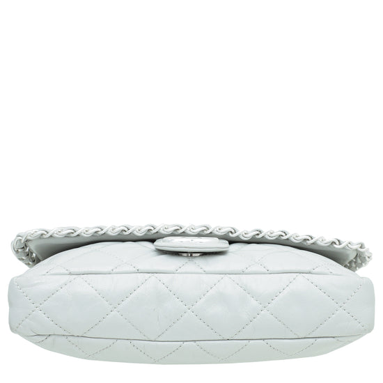 Chanel Light Gray Pear CC Chain Me Timeless Flap Bag – The Closet