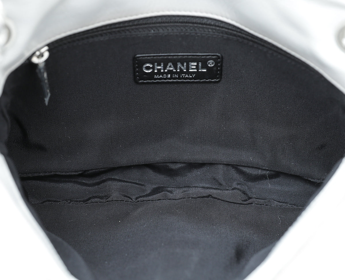 Chanel Light Gray Pear CC Chain Me Timeless Flap Bag