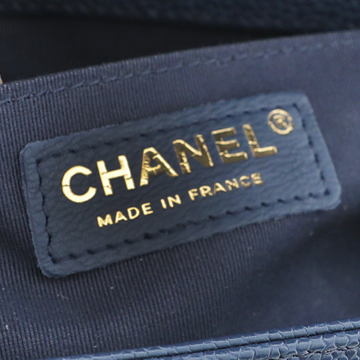 Chanel Navy Blue Le Boy Medium Bag