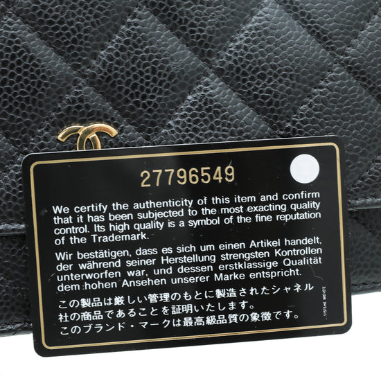 Load image into Gallery viewer, Chanel Black CC Classic Wallet On Chain
