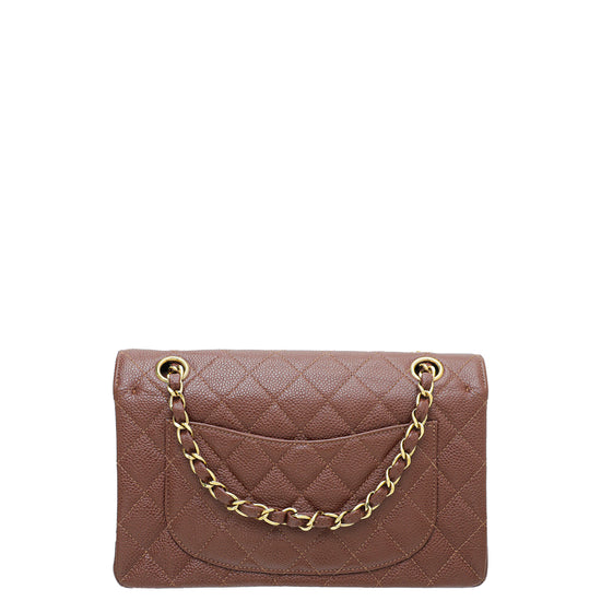 Lot 7 - A Chanel quilted brown leather flap bag, 1960s,
