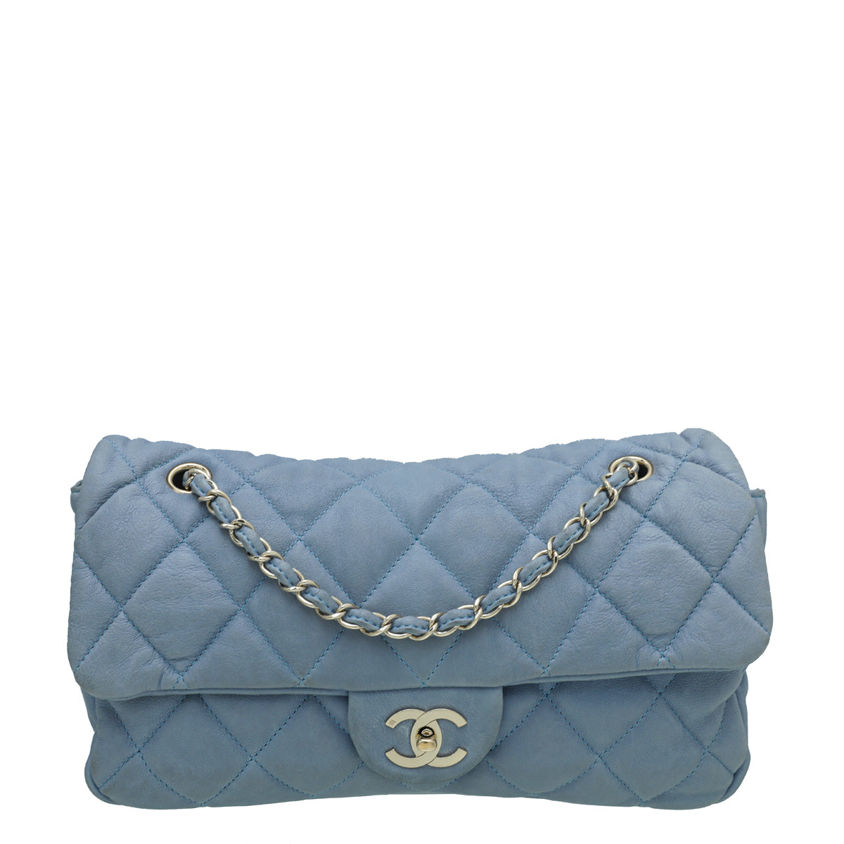 Chanel Light Blue CC Soft Single Flap Bag – THE CLOSET