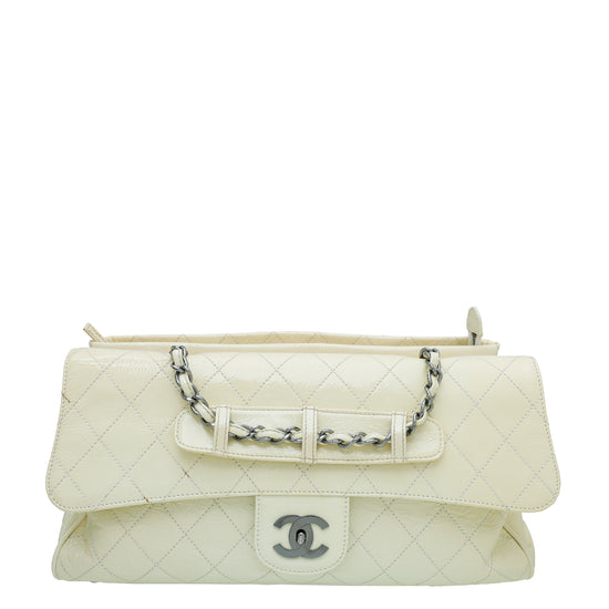 Chanel Cream Quilted Ritz Flap Bag