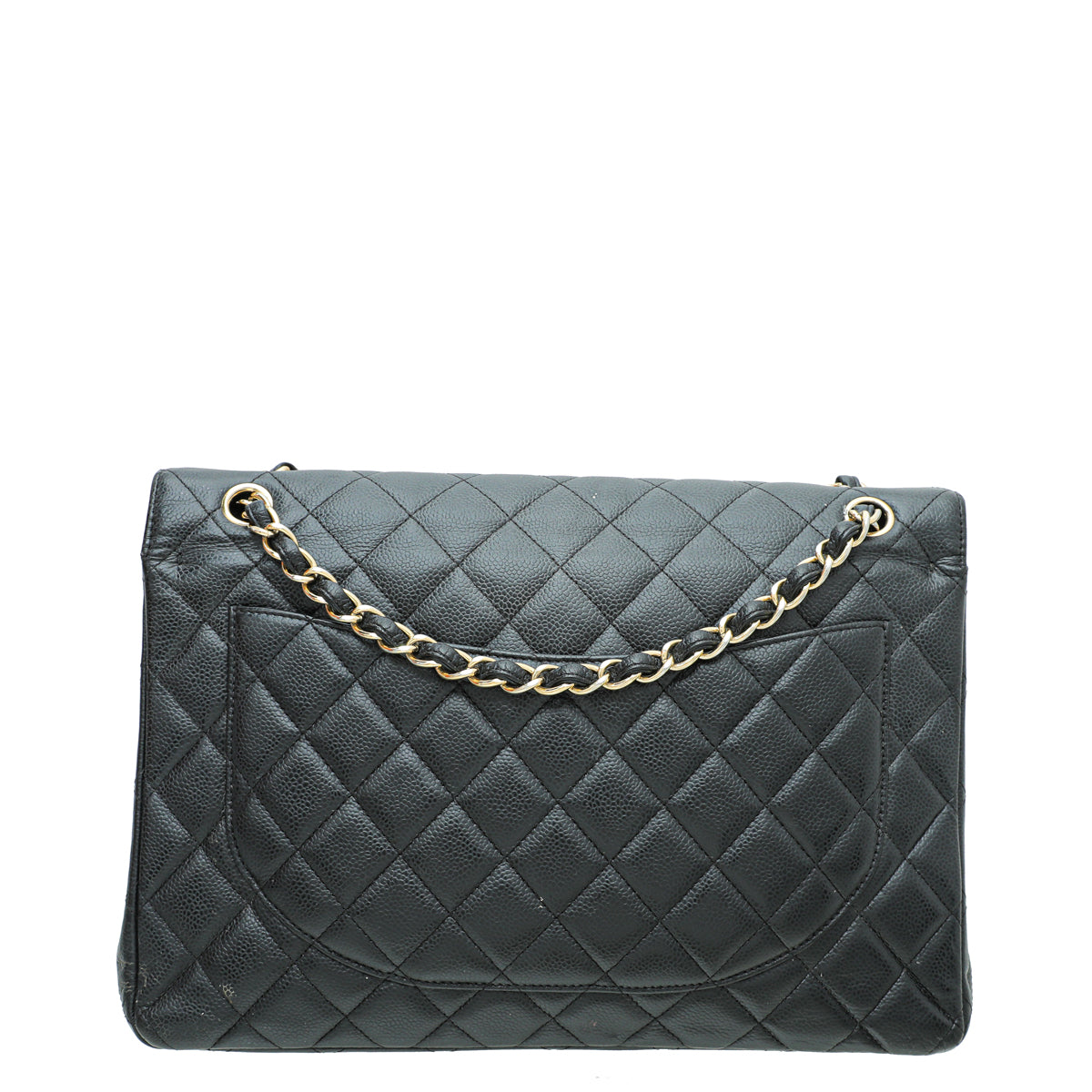 Chanel Black CC Classic Double Flap Maxi Bag-Chanel-THE CLOSET