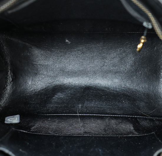Chanel Black Vintage CC Cambon Tote Bag