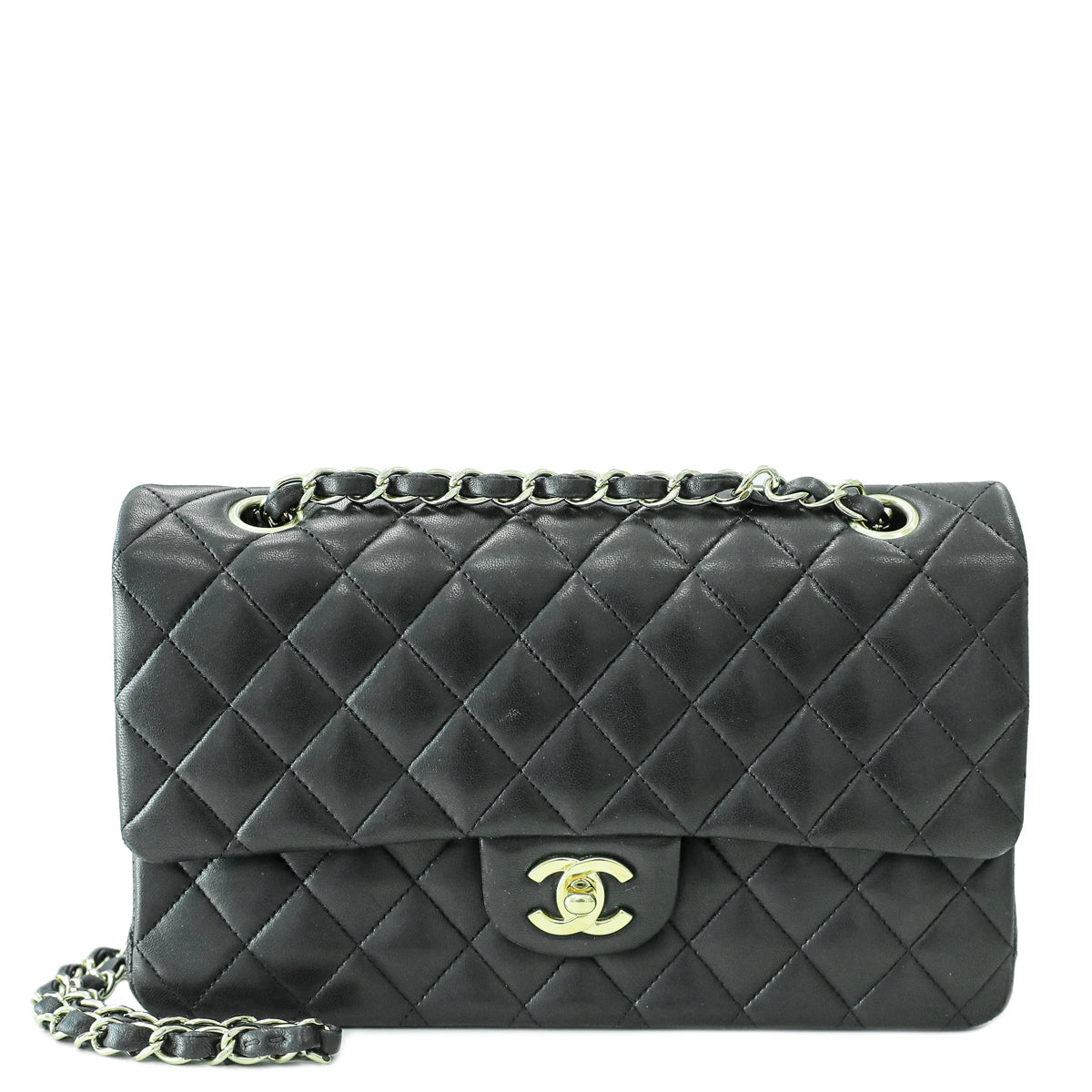 Chanel Black CC Classic Double Flap Medium Bag-Chanel-THE CLOSET