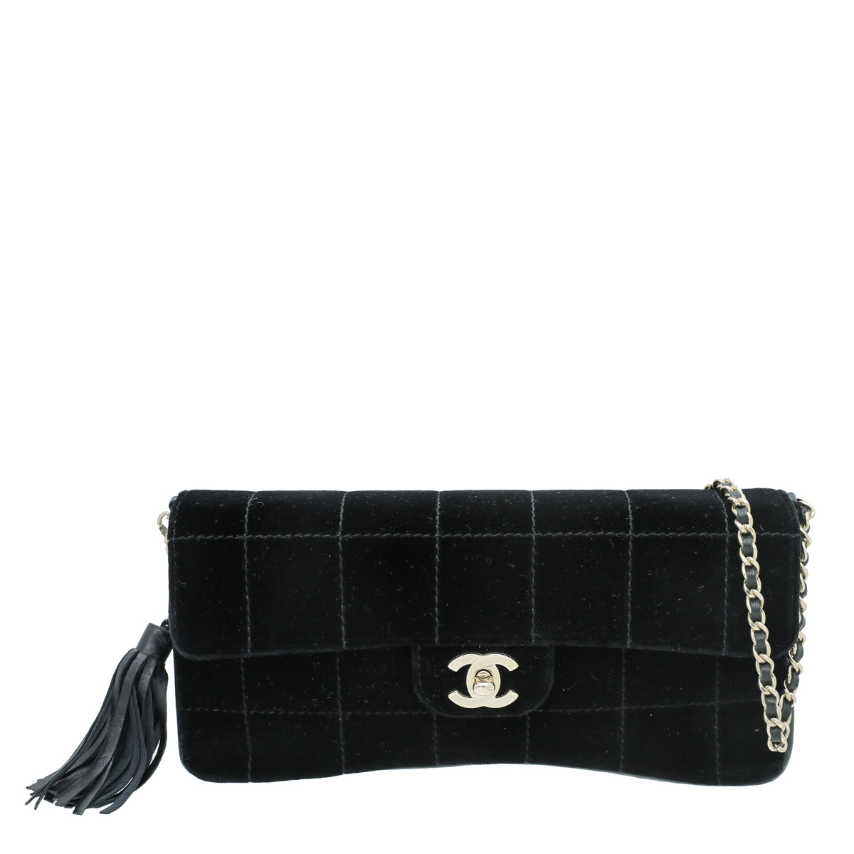 Chanel Black Chocolate Bar Tassel Flap Bag-Chanel-THE CLOSET