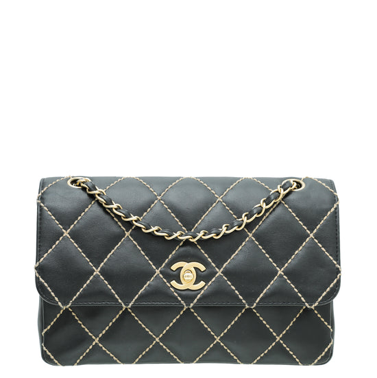 Chanel Black Wild Stitch Flap Bag – The Closet
