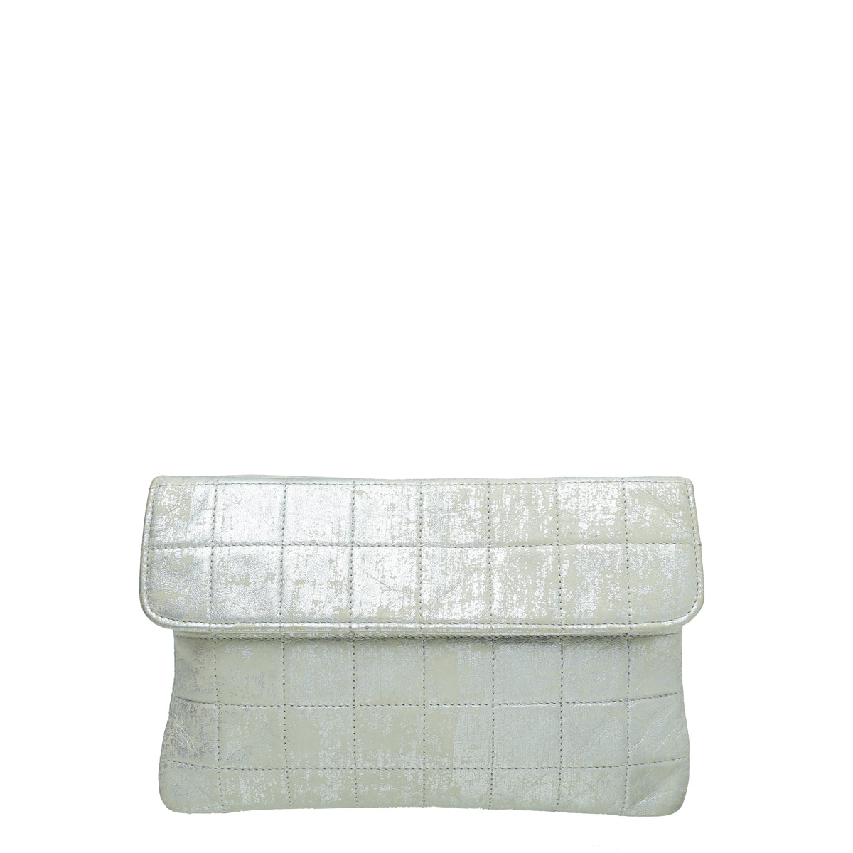 Chanel Silver Chocolate Bar Crystal Chain Bag-Chanel-THE CLOSET