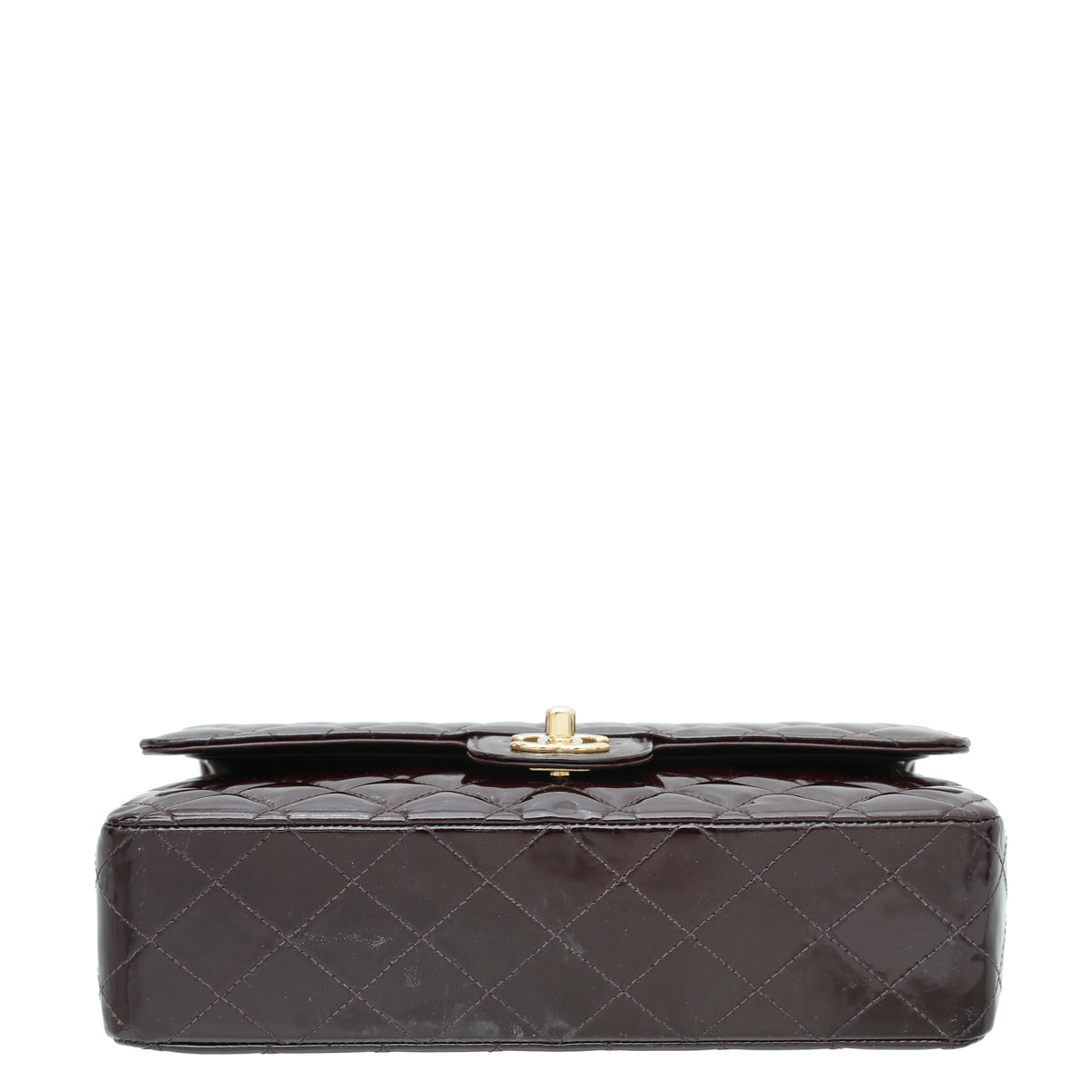Chanel Burgundy CC Classic Double Flap Medium Bag