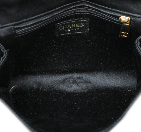 Chanel Black Satin Reissue Chain Pouch