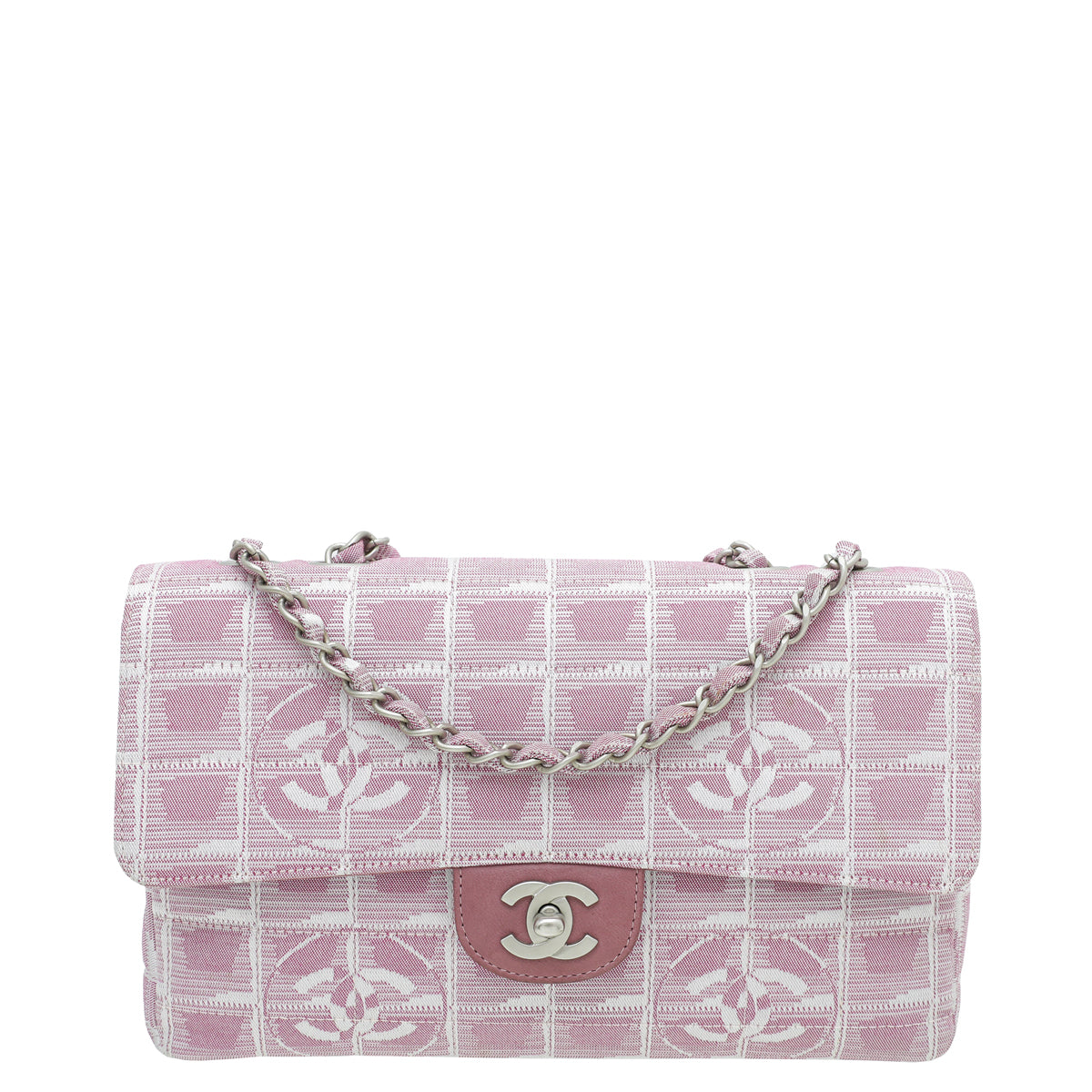 Chanel Light Pink Travel Line Flap Medium Bag-Chanel-THE CLOSET