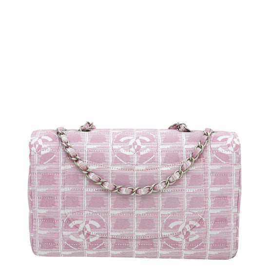 Chanel New Travel Line Handbag Pink Nylon