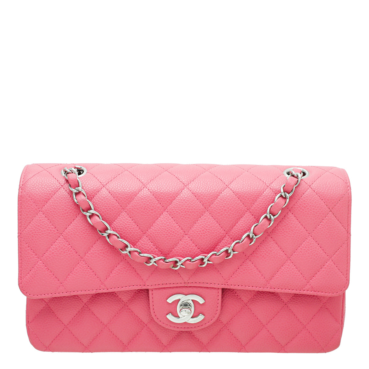 Chanel Pink Classic Double Flap Medium Bag-Chanel-THE CLOSET