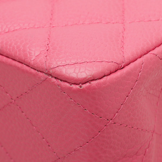 Chanel Pink Classic Double Flap Medium Bag