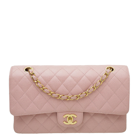 Replica Chanel Quilted Small Classic Flap CF Bag Lambskin 20cm in Ligh