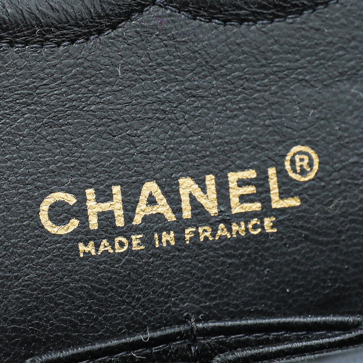 Chanel Navy Icon Print Canvas Double Flap Medium Bag